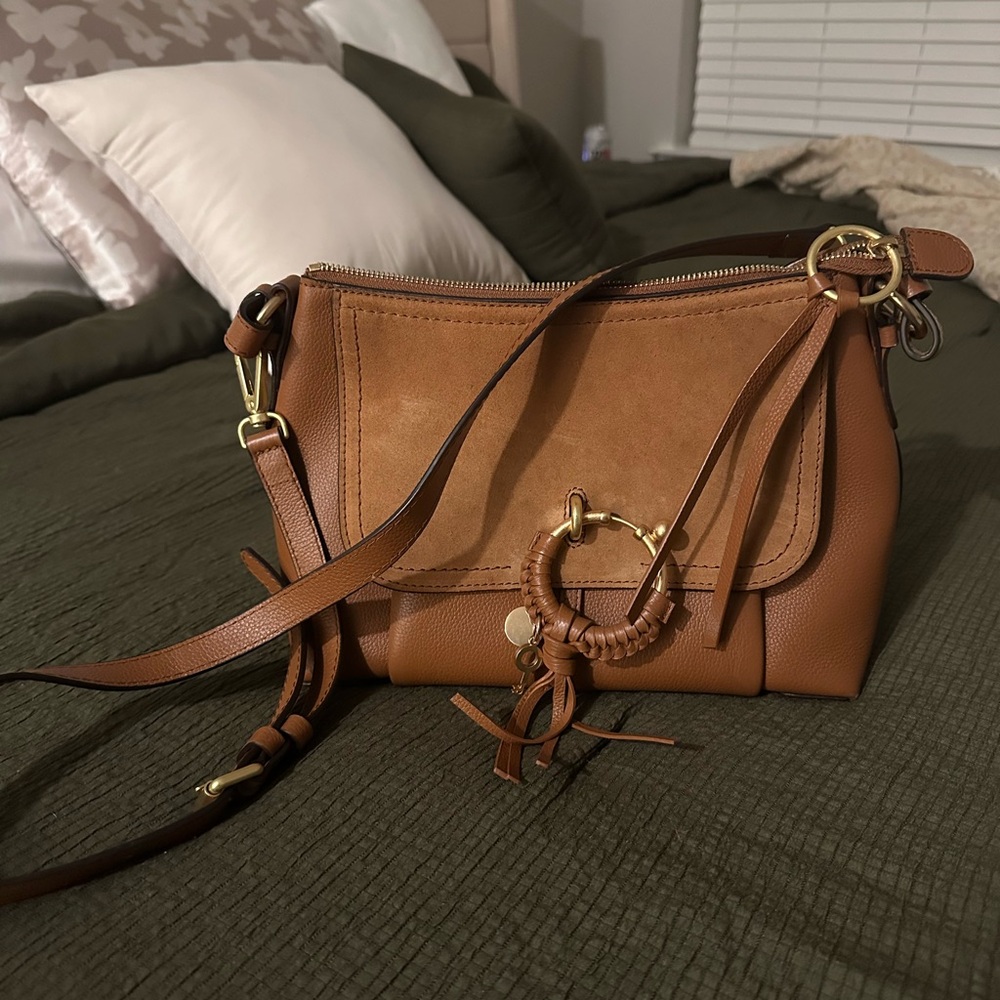 See by Chloe Tan Leather Crossbody Bag